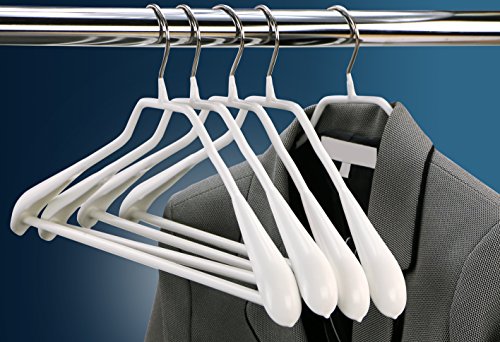 Mawa By Reston Lloyd Bodyform Series Non-Slip Space-Saving Clothes Hanger With Bar For Pants, 16 1/2'', Style 42/Ls, Set Of 5, W
